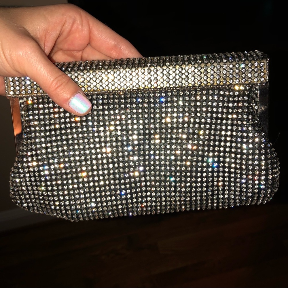 LIKE NEW VERSONA sequin clutch